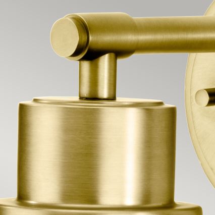 Elstead BATH-MORVAH1-BB - Fürdőszobai fali lámpa MORVAH 1xE27/60W/230V IP44 arany