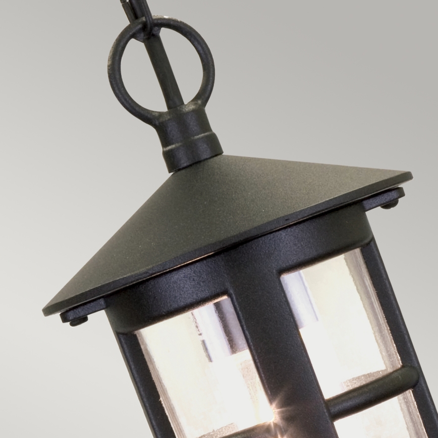 Elstead BL21B-BLACK - Kültéri csillár HEREFORD 1xE27/100W/230V IP43