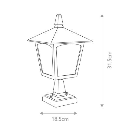 Elstead - Kültéri lámpa YORK 1xE27/100W/230V IP43