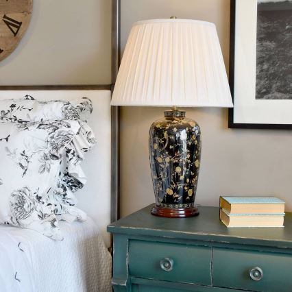 Elstead - Asztali lámpa BLACK BIRDS 1xE27/60W/230V