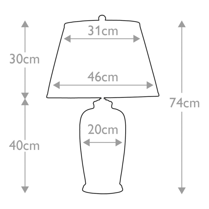 Elstead - Asztali lámpa BLACK BIRDS 1xE27/60W/230V