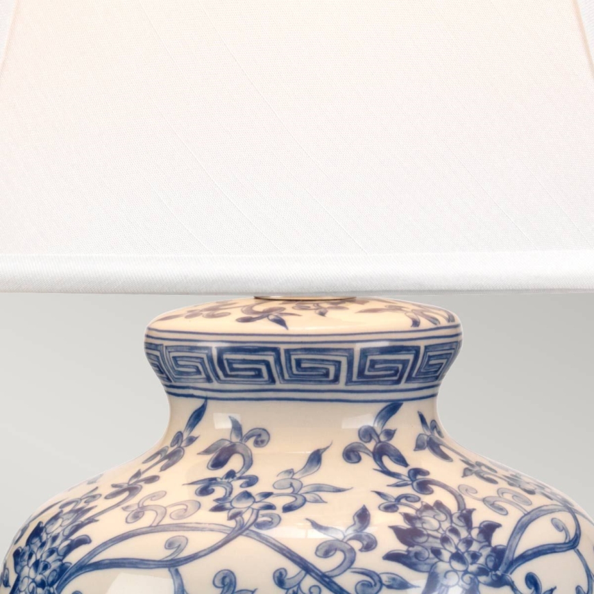 Elstead - Asztali lámpa BLUE GINGER JAR 1xE27/60W/230V