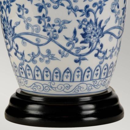 Elstead - Asztali lámpa BLUE GINGER JAR 1xE27/60W/230V