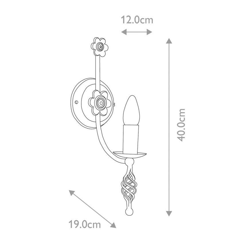 Elstead - Fali lámpa BELFRY 1xE14/60W/230V