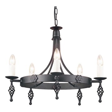 Elstead - Csillár láncon BELFRY 5xE14/60W/230V