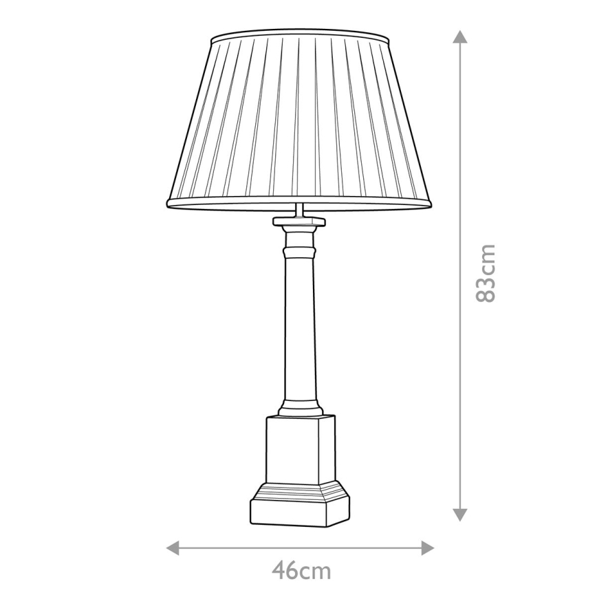 Elstead - Asztali lámpa LOUVIERS 1xE27/60W/230V