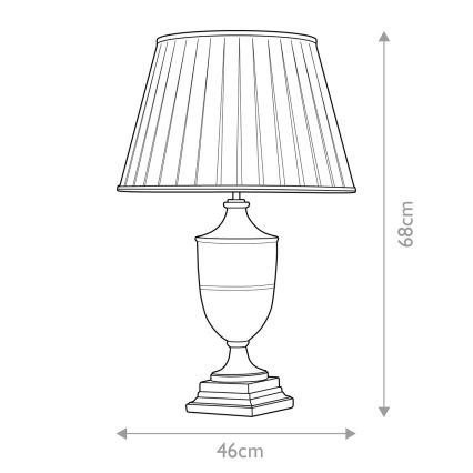 Elstead - Asztali lámpa NARBONNE 1xE27/60W/230V