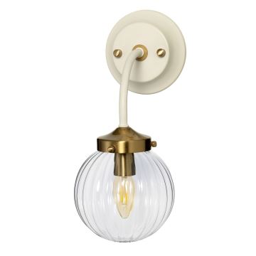 Elstead - Fali lámpa COSMOS 1xE14/60W/230V fehér/sárgaréz