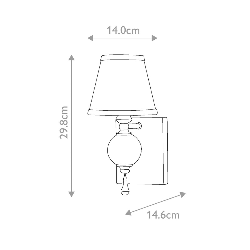 Elstead FE-ARGENTO1 - Fali lámpa ARGENTO 1xE14/60W/230V