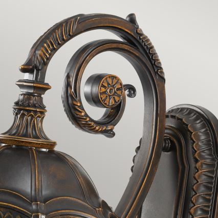 Elstead FE-BATONRG-M - Kültéri fali lámpa BATON 3xE14/60W/230V IP44