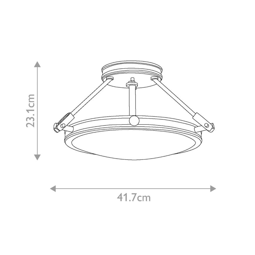 Elstead HK-COLLIER-SF-S - Felületre szerelhető csillár COLLIER 3xE14/60W/230V