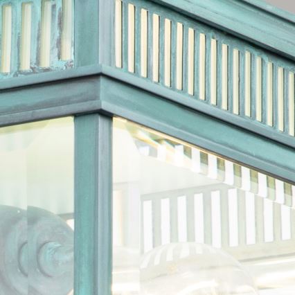 Elstead - HOLBORN kültéri mennyezeti lámpatest 2xE27/60W/230V IP44 türkiz