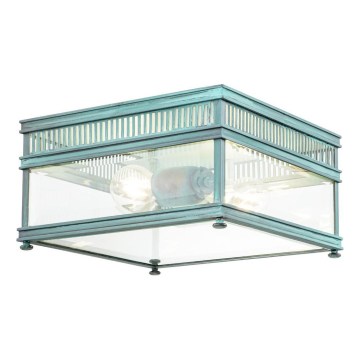 Elstead - HOLBORN kültéri mennyezeti lámpatest 2xE27/60W/230V IP44 türkiz