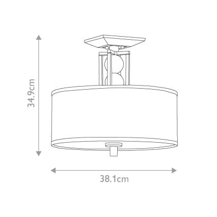 Elstead KL-CELESTIAL-SF - Felületre szerelhető csillár CELESTIAL 3xE27/100W/230V