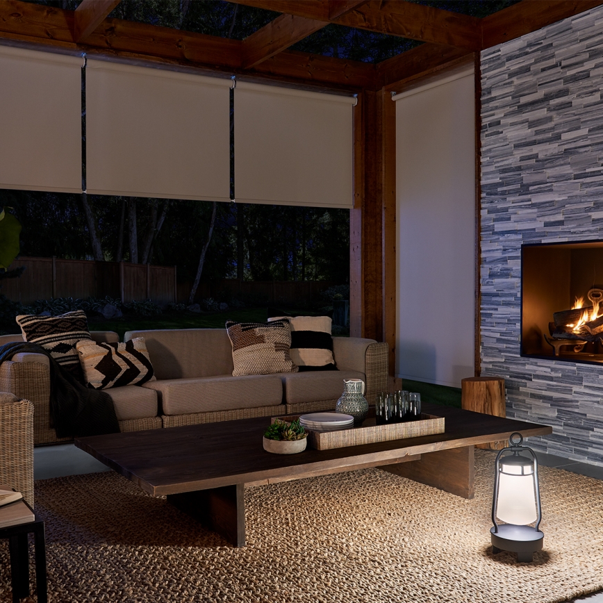 Elstead - Kültéri lámpa hangszóróval LYNDON 3W/230V IP44 8800 mAh