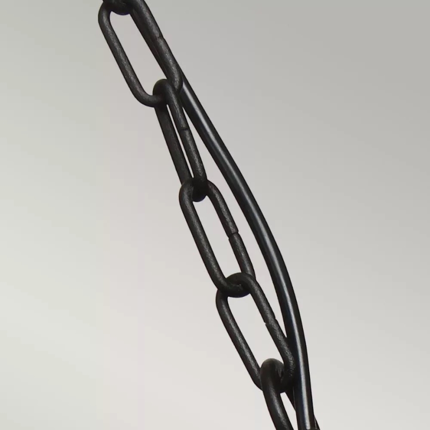 Elstead - Kültéri csillár láncon KLAMPENBORG 1xE27/60W/230V IP44