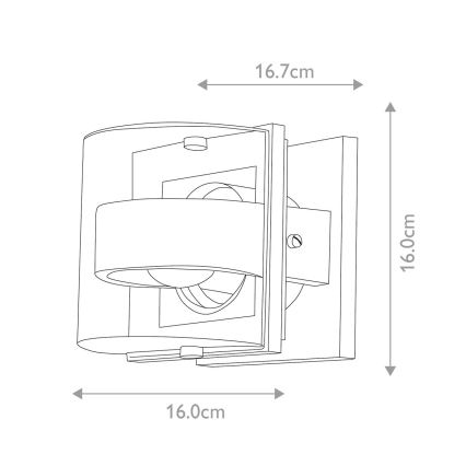 Elstead - Kültéri fali lámpa FRIDA 1xE27/60W/230V IP54