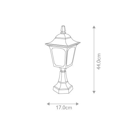Elstead - Kültéri lámpa CHAPEL 1xE27/100W/230V IP44