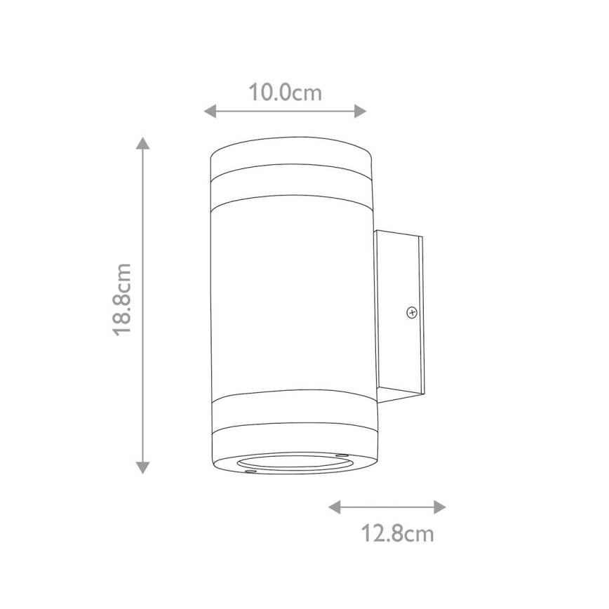 Elstead - LED Kültéri fali lámpa MAGNUS 2xGX53/9W/230V IP44