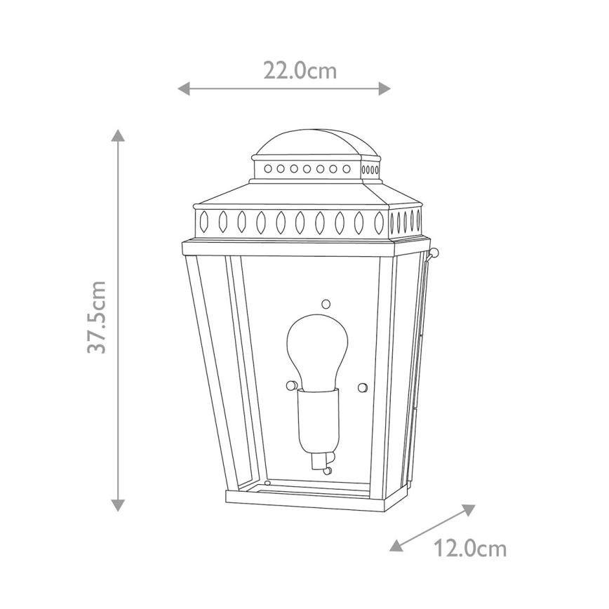 Elstead - Kültéri fali lámpa MANSION HOUSE 1xE27/60W/230V IP44