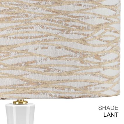 Elstead - Asztali lámpa MILO 1xE27/60W/230V bézs