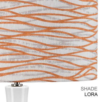 Elstead - MILO asztali lámpa 1xE27/60W/230V fehér/narancssárga