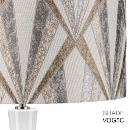 Elstead - Asztali lámpa MILO 1xE27/60W/230V szürke/barna