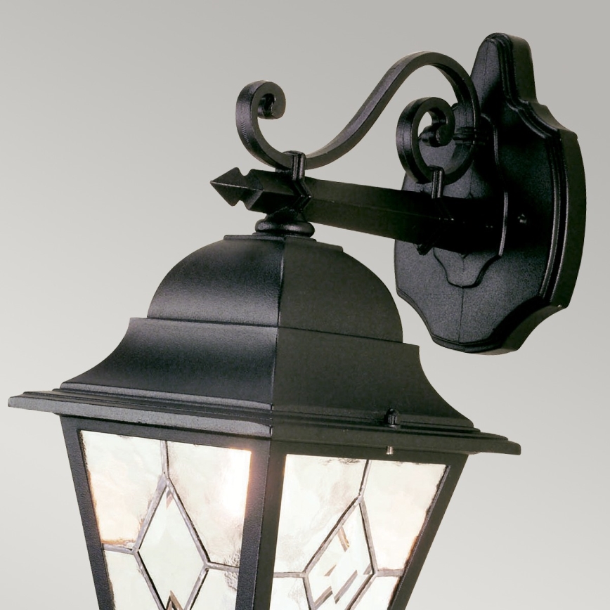 Elstead NR2-BLK - Kültéri fali lámpa NORFOLK 1xE27/100W/230V IP43