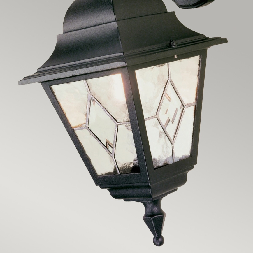 Elstead NR2-BLK - Kültéri fali lámpa NORFOLK 1xE27/100W/230V IP43
