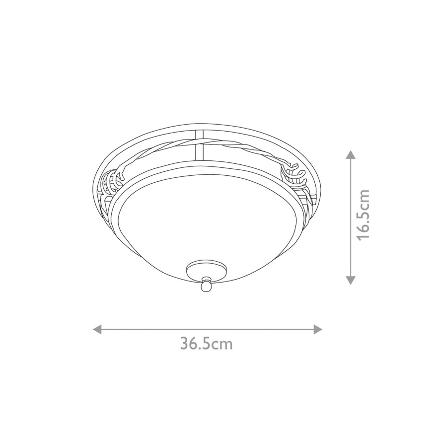 Elstead - Mennyezeti lámpa PEMBROKE 2xE27/60W/230V