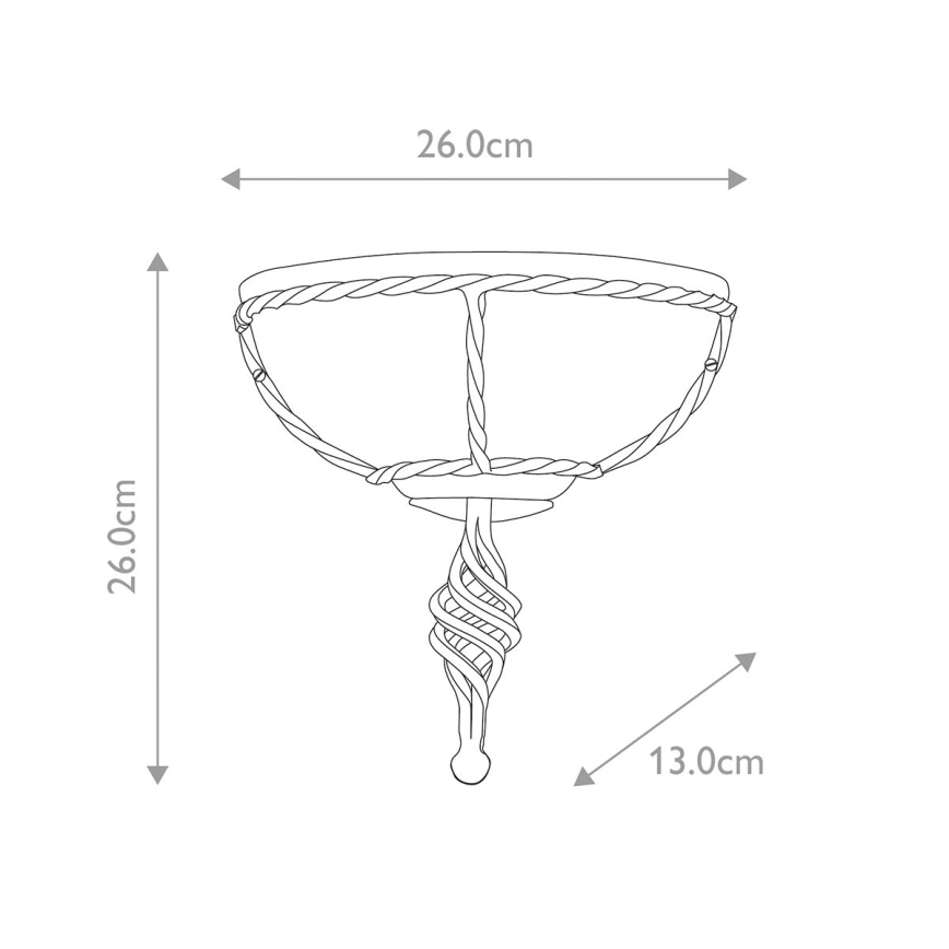 Elstead - Fali lámpa PEMBROKE 1xE27/60W/230V