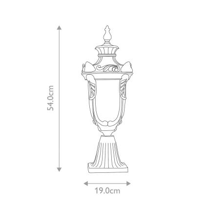 Elstead - PHILADELPHIA kültéri lámpa 1xE27/60W/230V IP44 bronzszínű