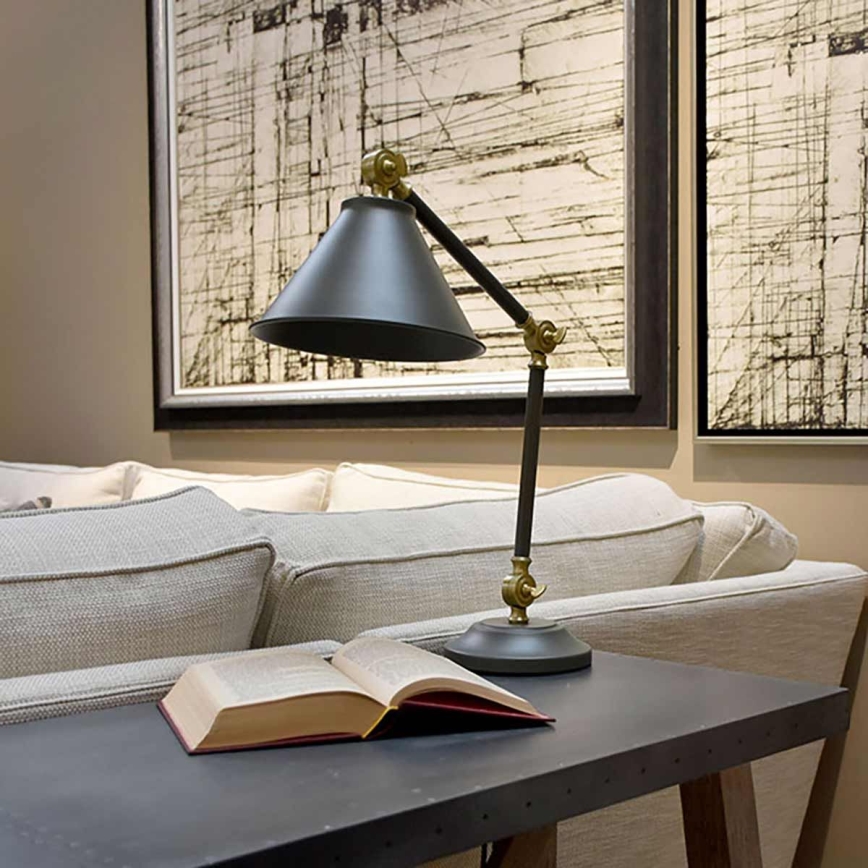 Elstead - Asztali lámpa PROVENCE ELEMENT 1xE27/60W/230V szürke