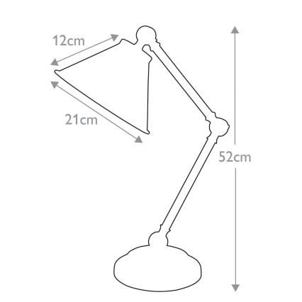 Elstead - Asztali lámpa PROVENCE ELEMENT 1xE27/60W/230V szürke