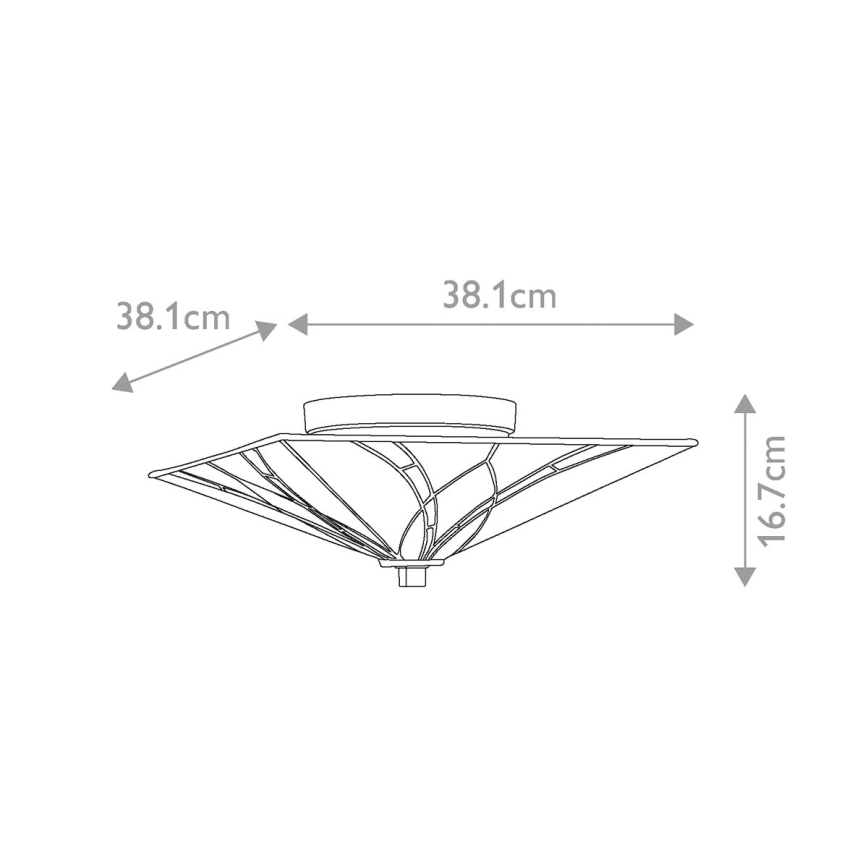 Elstead - Tiffany ASHEVILLE mennyezeti lámpa 2xE27/60W/230V