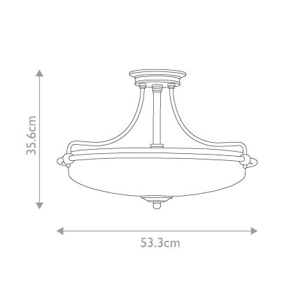Elstead - Felületre szerelhető csillár GRIFFIN 4xE27/100W/230V bronz