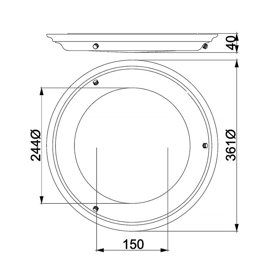 Elstead - LED mennyezeti lámpa WELLAND LED/25W/230V 3000K arany