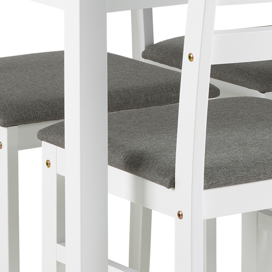 EMILY fehér étkezőgarnitúra (asztal és 4 db szék)