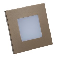 Emithor 48334 - LED Beépíthető lámpa STEP LIGHT LED/1W/230V arany