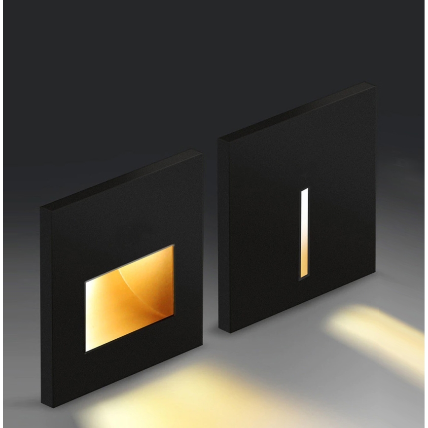 Emithor 70419 - LED lépcsővilágító SUNNY LED/1W/230V 4000K fekete