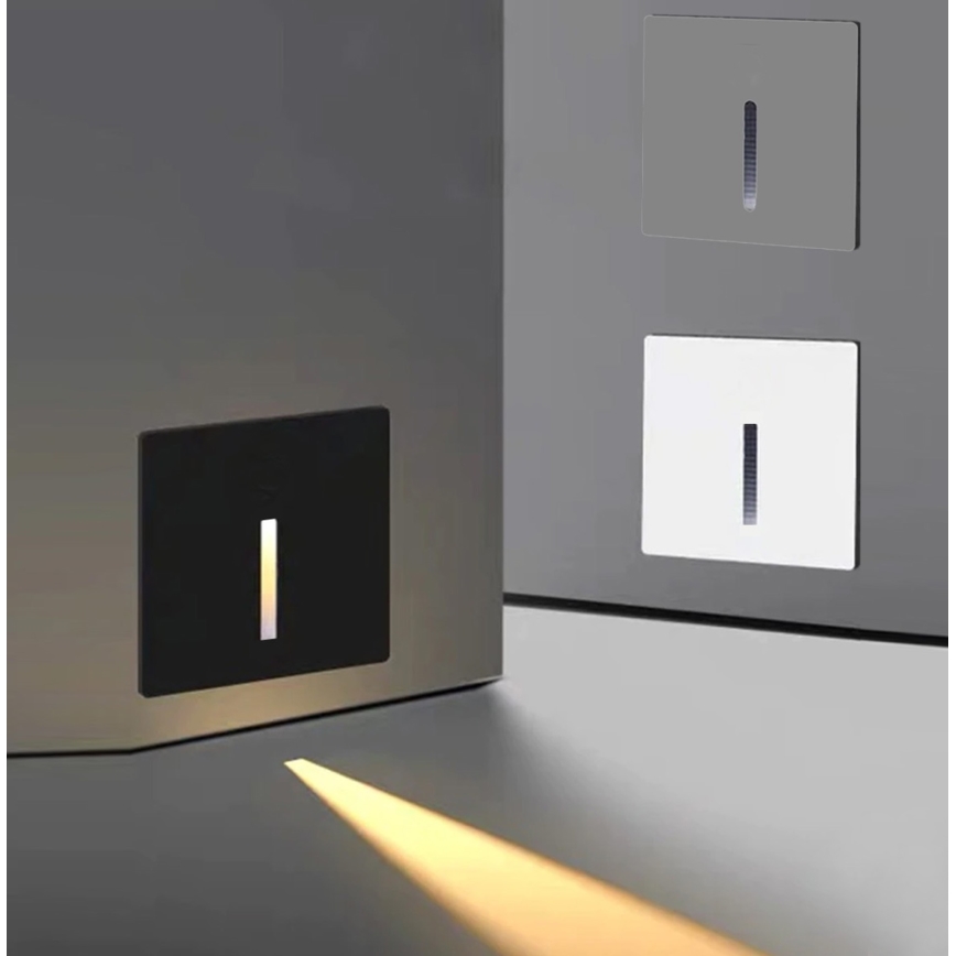 Emithor 70429 - LED lépcsővilágító LINE LED/1W/230V 4000K szürke