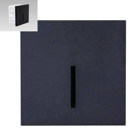 Emithor 70431 - LED lépcsővilágító lámpa LINE LED/1W/230V 4000K fekete