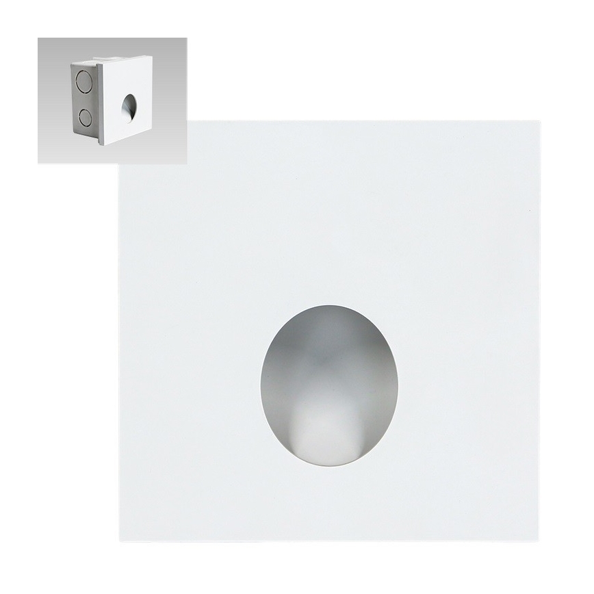 Emithor 70433 - LED lépcsővilágítás OLIVE LED/1W/230V 4000K fehér