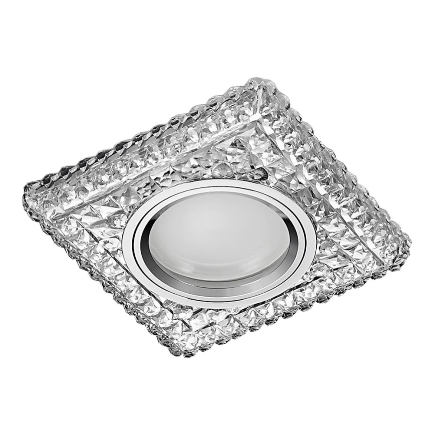 Emithor 71096 - LED beépíthető lámpa ELEGANT GLASS FIX 1xGU10/50W + LED/3W SZALAG