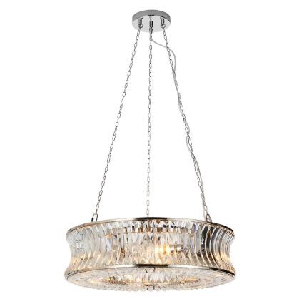 Endon 104528 - Láncra akasztható csillár 6xE14/6W/230V, fényes króm