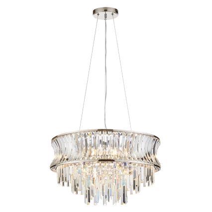Endon 104530 - Láncos csillár 9xE14/6W/230V fényes króm