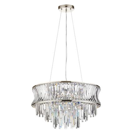 Endon 104530 - Láncos csillár 9xE14/6W/230V fényes króm