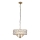 Endon 106243 - Láncos csillár CLIFTON 3xE14/6W/230V Ø 38,5 cm sárgaréz/átlátszó