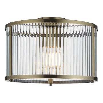 Endon 106265 - Mennyezeti lámpa RIDGETON 1xE27/10W/230V sárgaréz