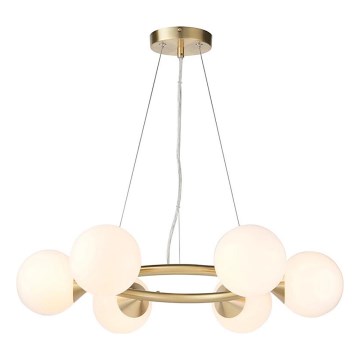 Endon 106390 - OTIS kábeles csillár 6xG9/3W/230V aranyszínű